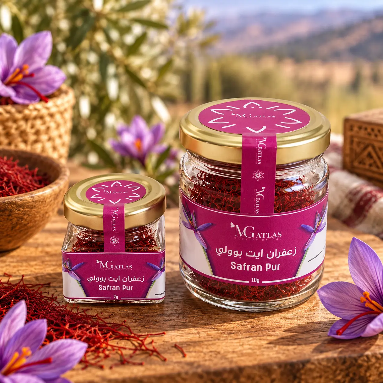 Organic saffron from Aรฏt Bou Oulli