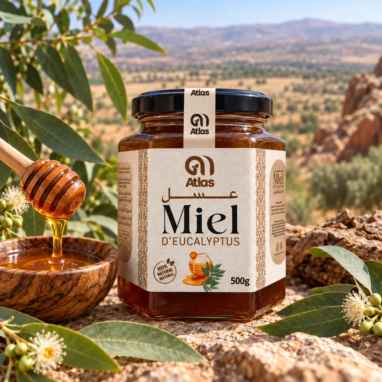 Free eucalyptus honey